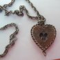 Vintage Signed SHP Excl Copper Love Bird Heart Necklace Stanley Home Product