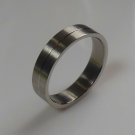 Stainless Steel Ring With Groove Around Center