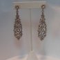 Long AB Rhinestone Post Earrings 3" long
