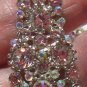 Long AB Rhinestone Post Earrings 3" long
