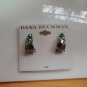 Dana Buchman Silver-tone Rhinestone Clip-On Hoop Earrings