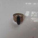 Vintage Signed Sterling VL Blue Stone Ring-Size 7