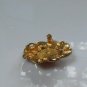 Multi-color Rhinestone & Red Cab Swirl Circle Brooch/Pendant