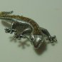 Vintage Signed LC Lizard Brooch