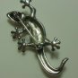 Vintage Signed LC Lizard Brooch