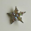 Rainbow Color Rhinestone Star Brooch/Pin