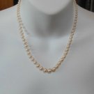 Vintage Signed Monet Graduated Pearl Necklace