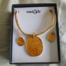 East 5th Shell & Seed Bead Necklace & Hook Earring Set