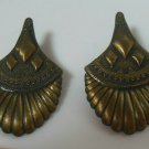 Vintage Signed 1986 J.J. Rare Pierced Earrings