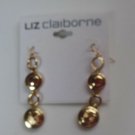 Liz Claiborne Gold-tone Dangle Hook Earrings