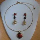 Vintage Lia Sophia Necklace & Earrings Set