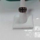 Sterling Silver Multi-Stone Smokey Quartz/Topaz Ring Size 7