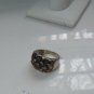 Sterling Silver Multi-Stone Smokey Quartz/Topaz Ring Size 7
