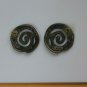 Vintage Signed Newpro Enamel Pierced Earrings