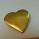 Signed Victoria's Secret Matte Gold-tone Heart Brooch