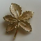 Vintage Sarah Coventry Gold Tone Leaf Brooch/Pin