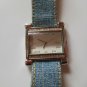 Joan Rivers Classics Denim/Rhinestone Watch With Spelled-Out Numbers RARE