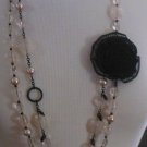 New York & Company Beaded Fashion Necklace Signed