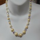 Crystal, Bead & Faux Pearl Necklace