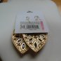 Large Teardrop Shaped Black Jeweled lightweight Fashion Earrings