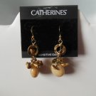 Catherines Gold Tone Dangle Fashion Earrings For Sensitive Ears
