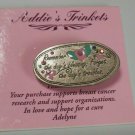 Addie's Trinkets Rhinestone/Enamel Breast Cancer Awareness Brooch/Pin