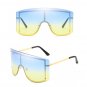 Gradient Color Trendy Large Sunglasses