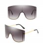 Gradient Color Trendy Large Sunglasses