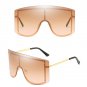 Gradient Color Trendy Large Sunglasses