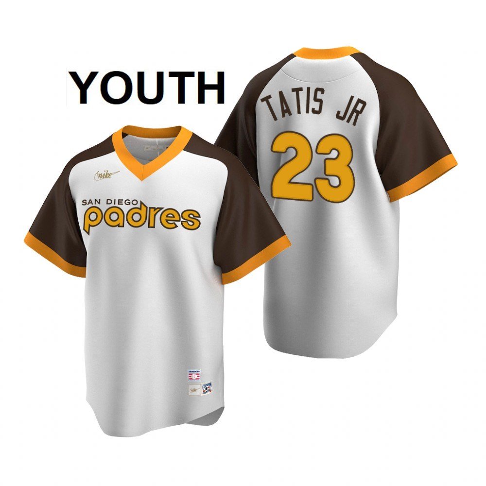 Youth,kids San Diego Padres 23 Fernando Tatis Jr. Jersey White