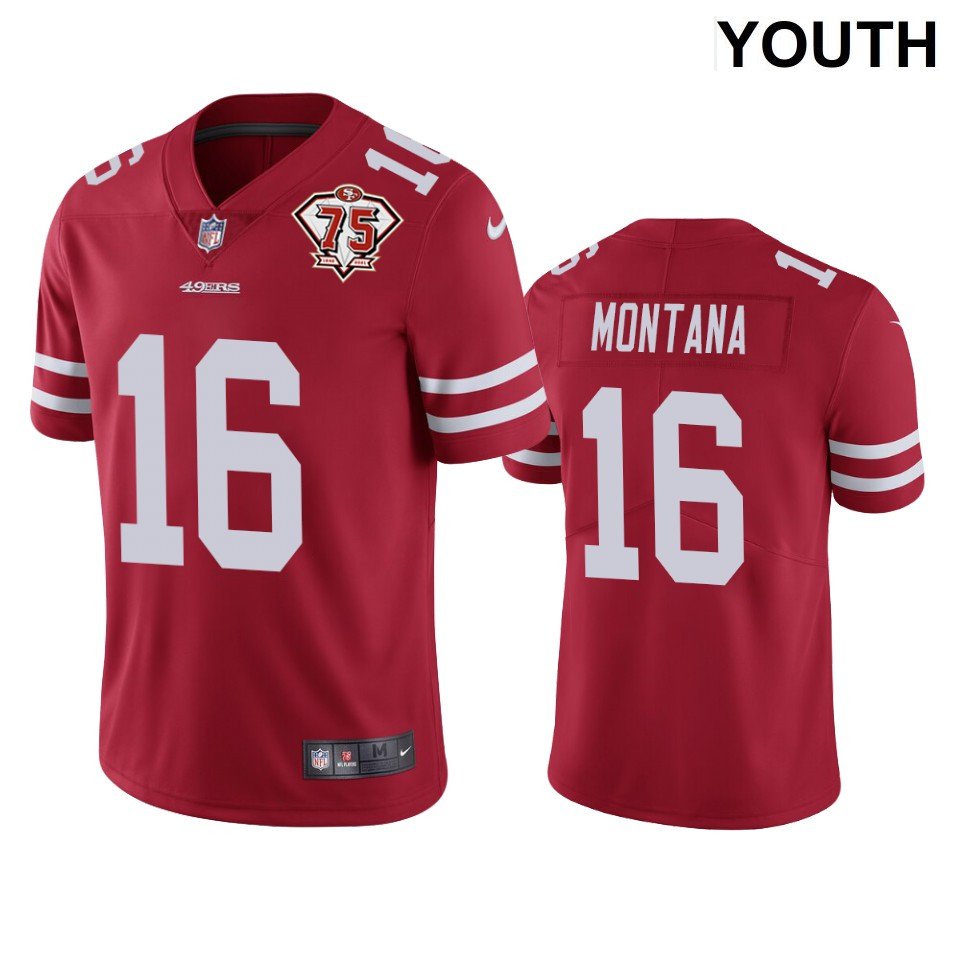 Nike Joe Montana San Francisco 49ers Retired Elite Jersey - Scarlet