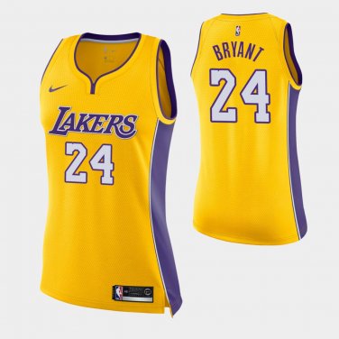 Women's Los Angeles Lakers #24 Kobe Bryant Jersey Dress Gold ...