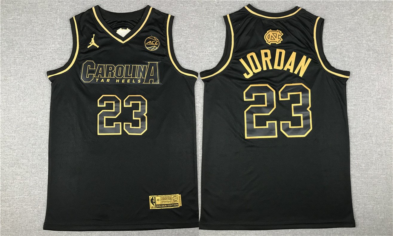 black and gold jordan jersey