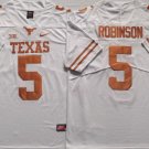 men's & youth Football Longhorns Uniform #5 Bijan Robinson Jerseys White Team Game College Shirts