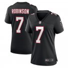 Women's Football Falcons Uniform #7 Bijan Robinson Jerseys Black 2023 Draft Limited Ladys Shirts
