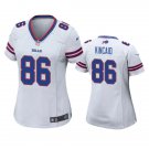Women's Football Bills Uniform #86 Dalton Kincaid Jerseys White Player Game Limited Ladys Shirts