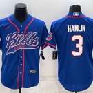 men's & youth Football Bills Uniform #3 Damar Hamlin Jerseys Royal Baseball CoolBase Shirts