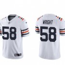 men's & youth Football Bears Uniform #58 Darnell Wright Jerseys White Classic 2023 Draft Game Shirts