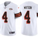 men's & youth Football Browns Uniform #4 Deshaun Watson Jerseys White 1946 Collection Limited Shirts