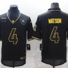 men's & youth Football Browns Uniform #4 Deshaun Watson Jerseys Black/Gold Salute To Service Shirts