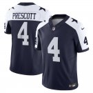 men's & kids Activewear Football Uniform #4 Dak Prescott Jerseys Thanksgiving Navy F.U.S.E. Shirt