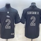 men's & youth Football Broncos Uniform #2 Pat Surtain II Jerseys Black Reflective Limited Shirts