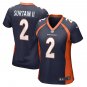 Women's Football Broncos Uniform #2 Pat Surtain II Jerseys Navy Player Game Limited ladys Shirts