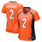 Women's Football Broncos Uniform #2 Pat Surtain II Jerseys Orange Player Game Limited ladys Shirts