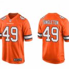 men's & youth Football Broncos Uniform #49 Alex Singleton Jerseys Alternate Orange Limited Shirts