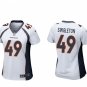 Women's Football Broncos Uniform #49 Alex Singleton Jerseys White Player Game Limited ladys Shirts