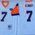 men's & youth Football Broncos Uniform #7 John Elway Jerseys 75th Vintage White Throwback Shirts