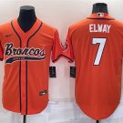 men's & youth Football Broncos Uniform #7 John Elway Jerseys Orange Baseball CoolBase Shirts
