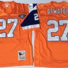 men's & youth Football Broncos Uniform 27 Steve Atwater Jerseys 75th Vintage Orange Throwback Shirts
