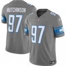 men's & kids Activewear Football Uniform #97 Aidan Hutchinson Jerseys Silver F.U.S.E. Limited Shirt